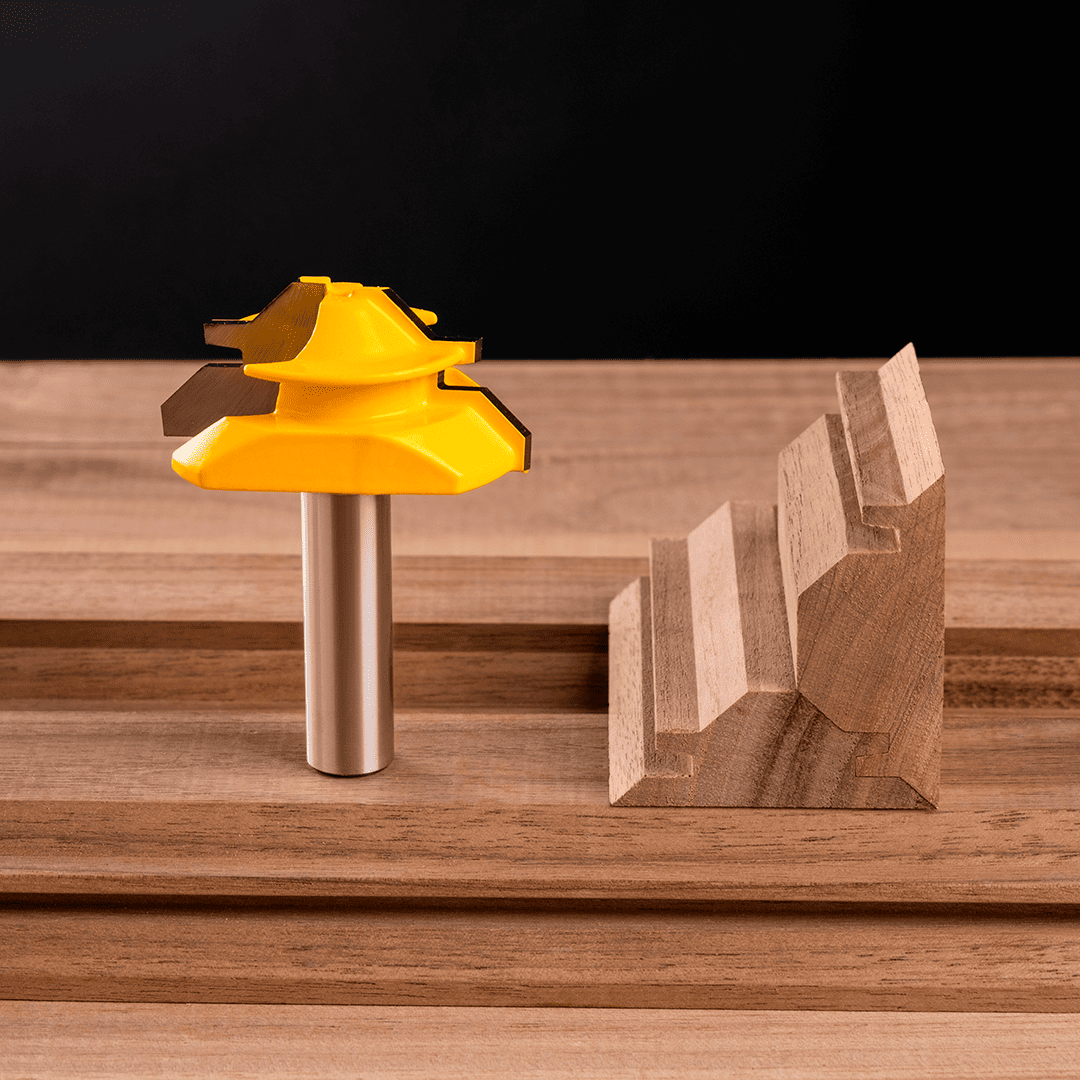PROMASTERTOOL™ 45° Lock Miter Router Bit - 1/2" Shank