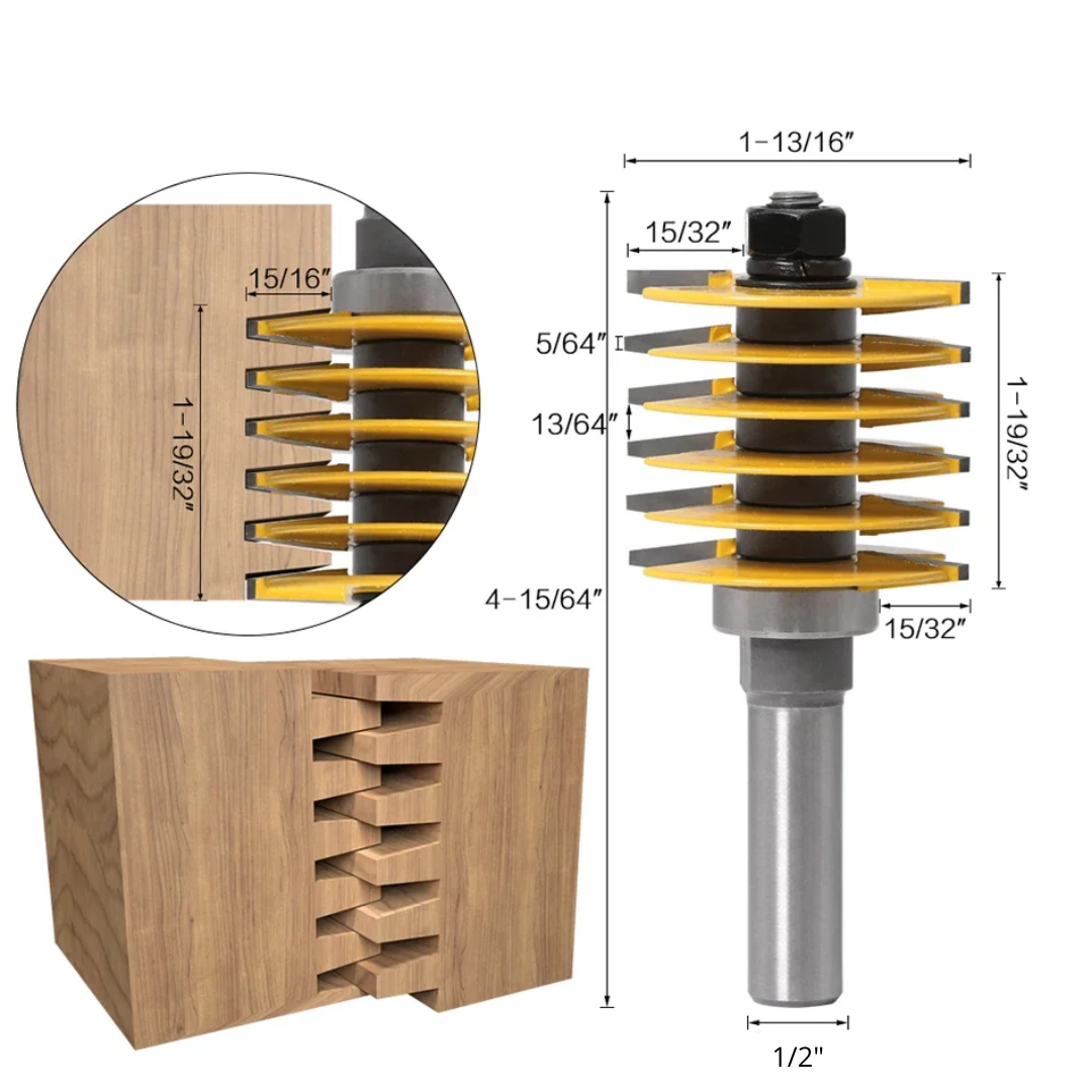 PROMASTERTOOL™ Finger Joint Router Bit- 1/2" Shank