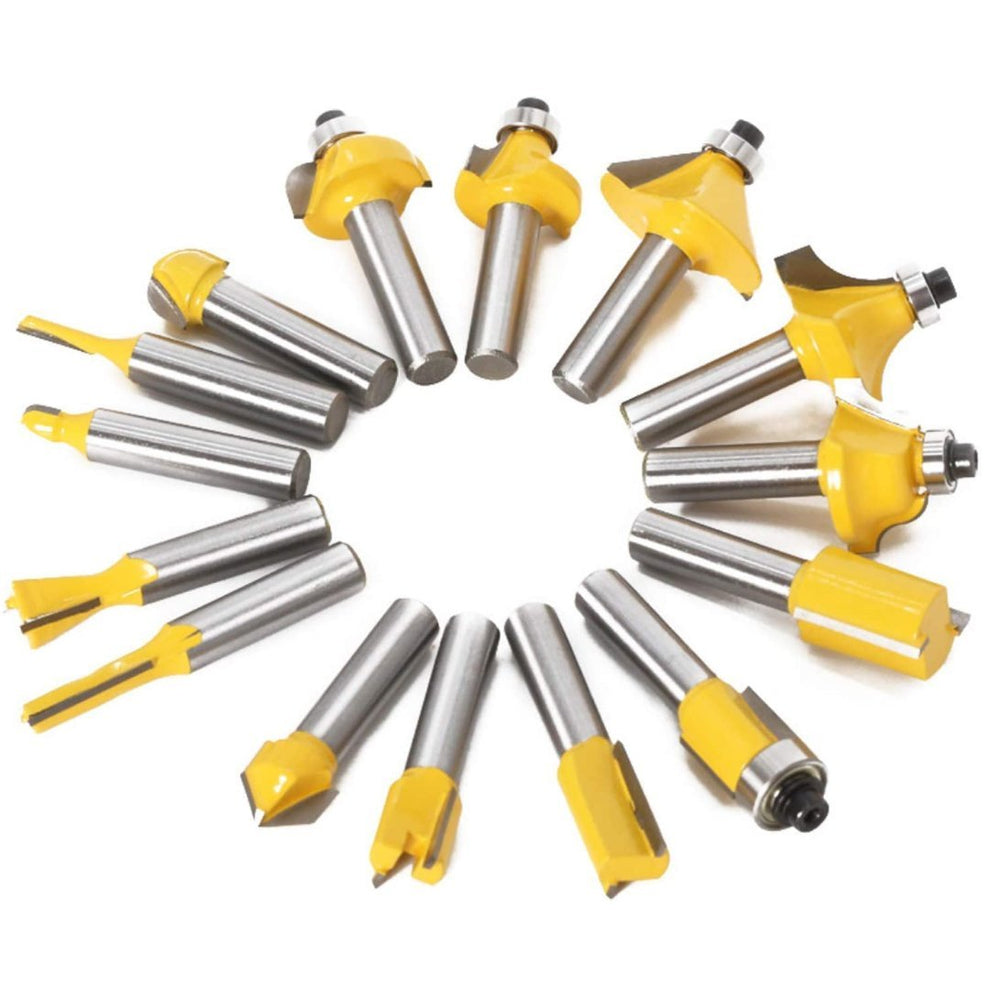 PROMASTERTOOL™ 15 Piece Router Bit Set