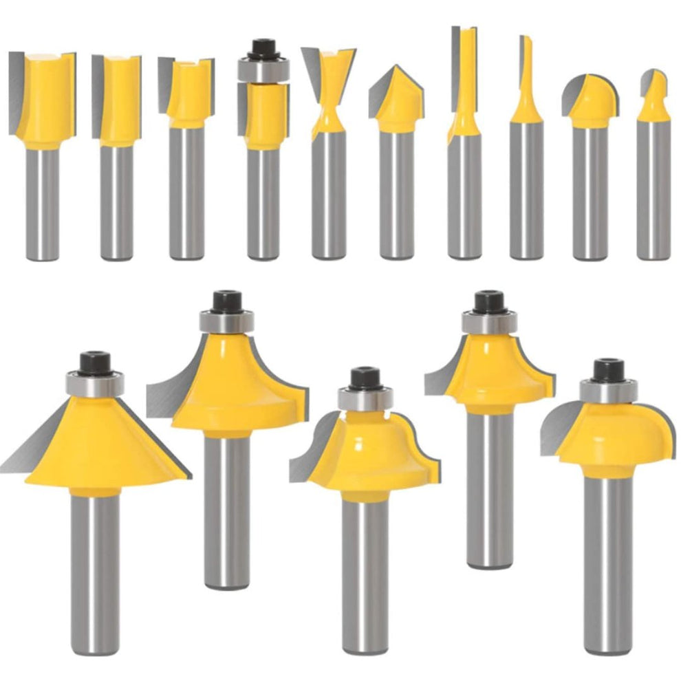 PROMASTERTOOL™ 15 Piece Router Bit Set