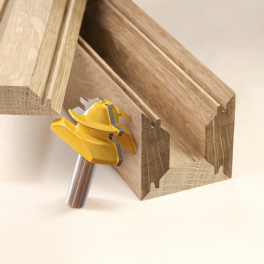 PROMASTERTOOL™ 45° Lock Miter Router Bit - 1/4" Shank