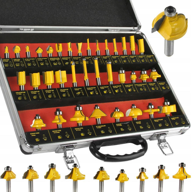 PROMASTERTOOL™ Router Bit Set - 1/4" Shank