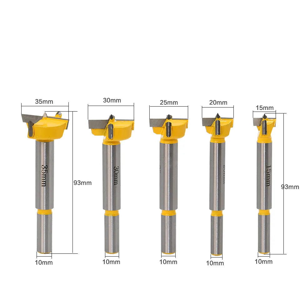 PROMASTERTOOL™ 5 Piece Forstner Drill Bit Set