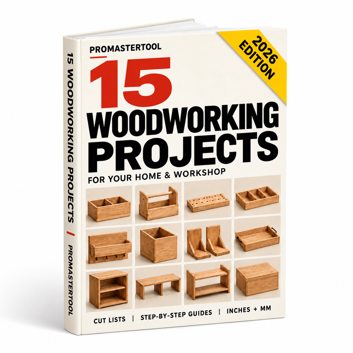PROMASTERTOOL - 15 Woodworking Projects (E-Book)