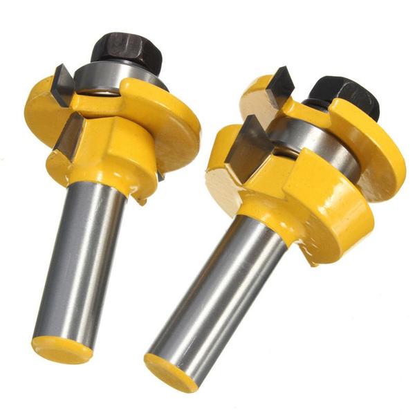 PROMASTERTOOL™ Rail & Stile Router Bit - Shaker - 2 Piece Set - 1/2" Shank