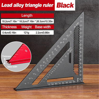 PROMASTERTOOL™ Precision Triangle Ruler – Aluminum Alloy Angle & Layout Gauge