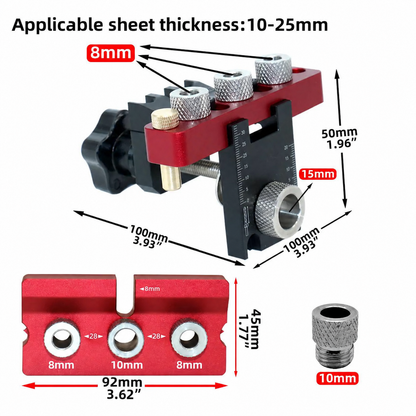 PROMASTERTOOL™ 3-in-1 Self-Centering Dowel Jig Kit
