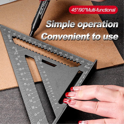 PROMASTERTOOL™ Precision Triangle Ruler – Aluminum Alloy Angle & Layout Gauge