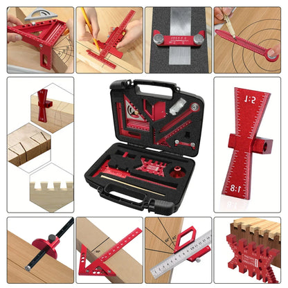 PROMASTERTOOL™ 10-Piece Precision Woodworking Master Kit with Carry Case