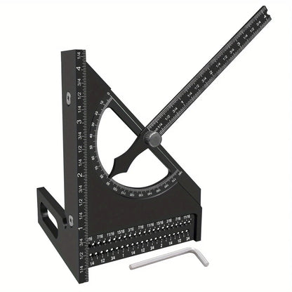 PROMASTERTOOL™ 180° Adjustable Carpenter’s Square – Aluminum Angle & Layout Guide