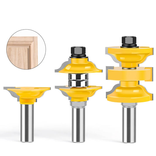 PROMASTERTOOL™ Ogee Matched Interior Door Router Bit Set 1/2" Shank