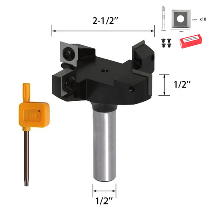 PROMASTERTOOL™  CNC Spoilboard Insert Carbide 4 Wing