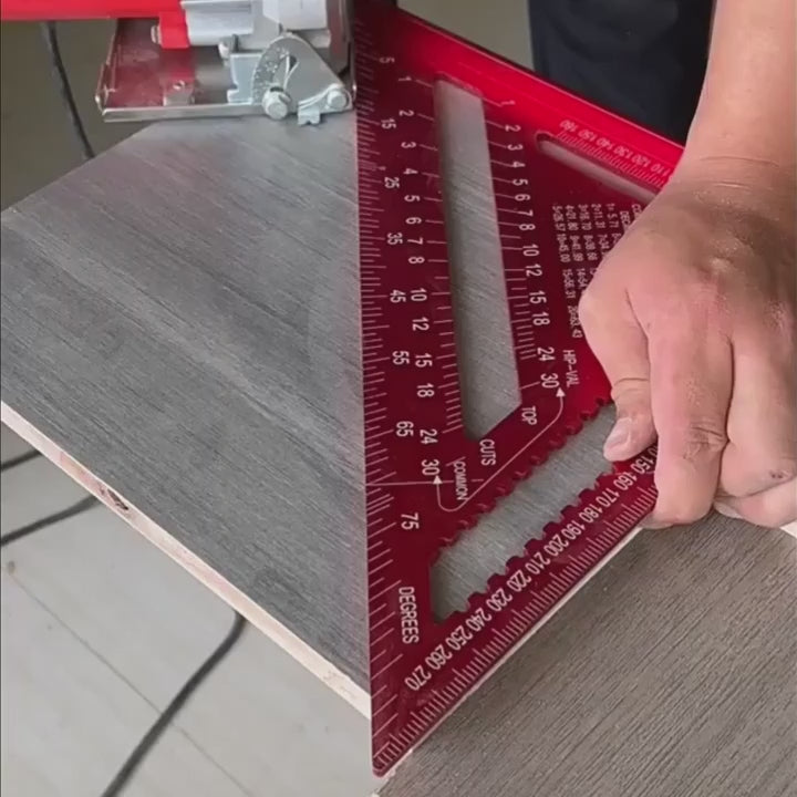 PROMASTERTOOL™ Precision Triangle Ruler – Aluminum Alloy Angle & Layou