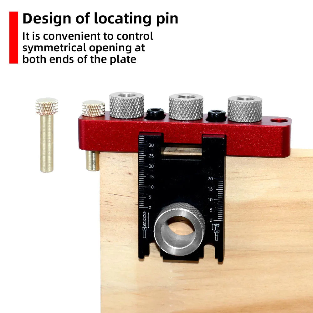PROMASTERTOOL dowel jig setup and drilling guide