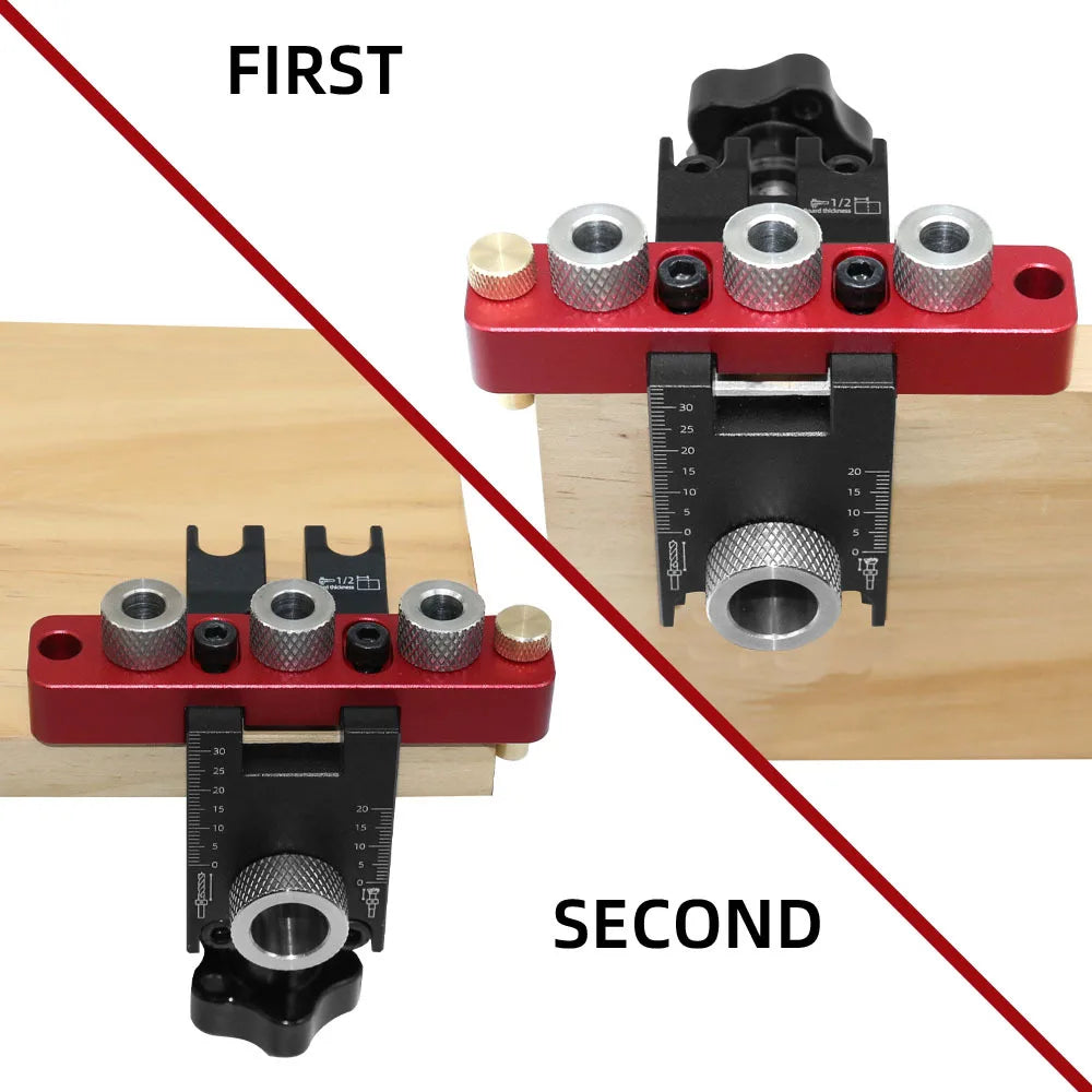 PROMASTERTOOL 3-in-1 dowel jig woodworking application