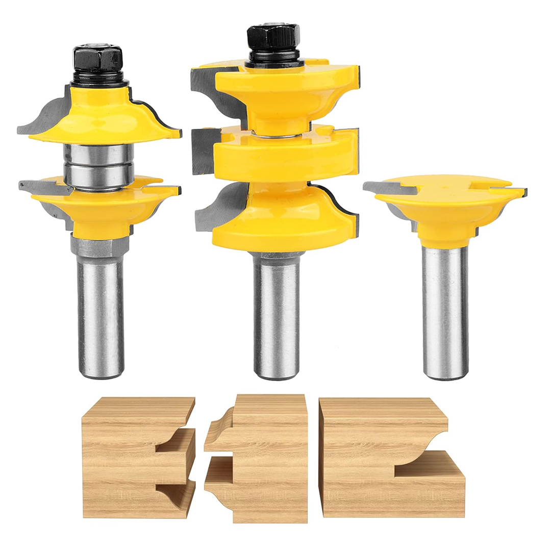 PROMASTERTOOL™ Ogee Matched Interior Door Router Bit Set 1/2" Shank