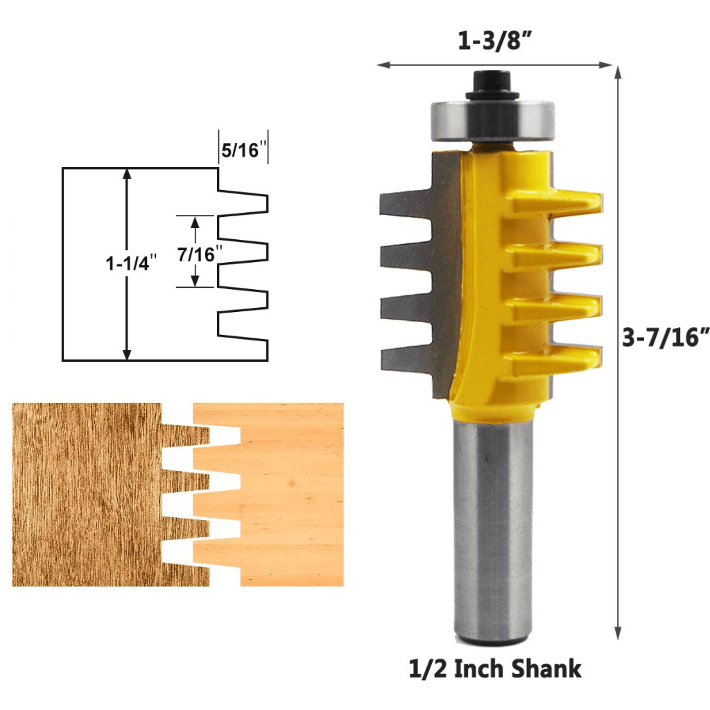 PROMASTERTOOL™ Finger Joint Router Bit - 1/2" Shank