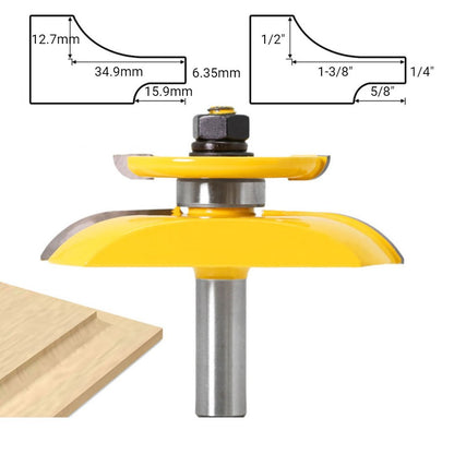 PROMASTERTOOL™ Raised Panel Router Bit - Cove with Backcutter - 1/2" Shank